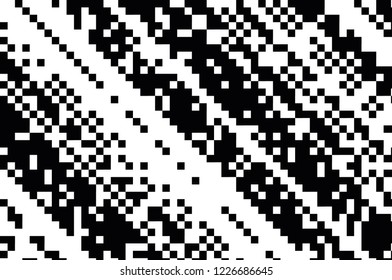 Pattern in the style of 8-bit graphics with small squares. Pixel background. Retro pattern of 80's. Scalable vector graphics.