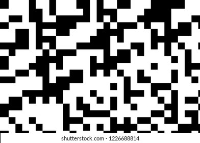 Pattern in the style of 8-bit graphics with small squares. Pixel background. Retro pattern of 80's. Scalable vector graphics.