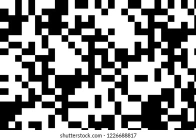 Pattern in the style of 8-bit graphics with small squares. Pixel background. Retro pattern of 80's. Scalable vector graphics.