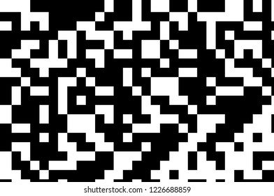 Pattern in the style of 8-bit graphics with small squares. Pixel background. Retro pattern of 80's. Scalable vector graphics.