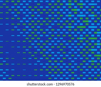 Pattern in the style of 8-bit graphics with small rectangles. Pixel background. Retro pattern of 80's. Scalable vector graphics.