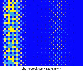 Pattern in the style of 8-bit graphics with small squares. Retro pattern of 80's. Scalable vector graphics.