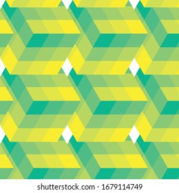 pattern style cubic with green color