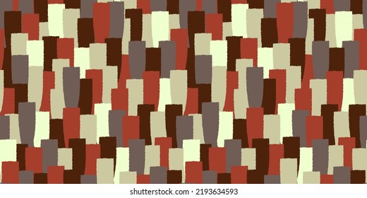 A pattern in the style of Gustav Klimt. The pattern is beige-brown-red in strokes. Vector pattern