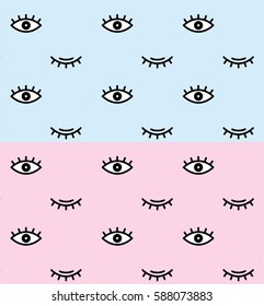 pattern style memphis eyes