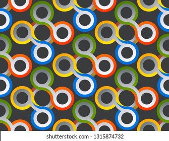 Pattern stylish. Abstract pattern lines swirl. Design of pattern round vector with seamless patterns twist. Diagonal seamless pattern. Vector illustration