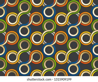 Pattern stylish. Abstract pattern lines swirl. Design of pattern round vector with seamless patterns twist. Diagonal seamless pattern. Vector illustration