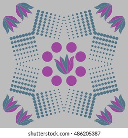 Pattern of  stylized  bell.