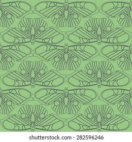 Pattern with stylized butterflies
