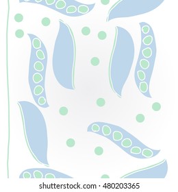    pattern of  stylized floral motif,  peas . Hand drawn.