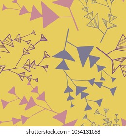 Pattern with stylized flowers. Can be used for printing on paper, stickers, postcards , bijouterie, textiles