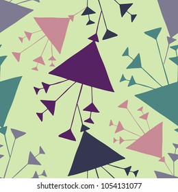 Pattern with stylized flowers. Can be used for printing on paper, stickers, postcards , bijouterie, textiles