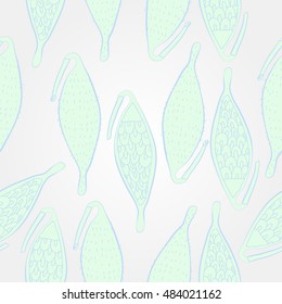   pattern with  stylized    fruits. Hand drawn.