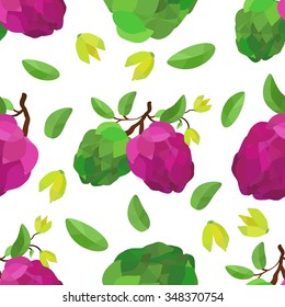 Pattern sugar-apple and flower