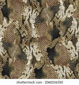 a pattern suitable for snakeskin-themed textiles