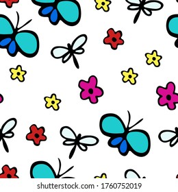 Pattern - Summer.
Color picture. Vector. Illustrator