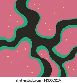 Pattern summer curve intrent 2020 background