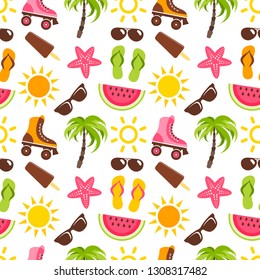 Pattern with summer elements 