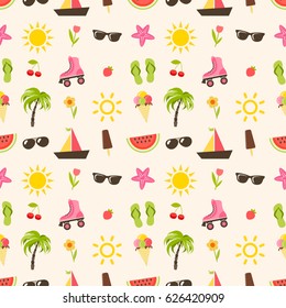 pattern with summer elements