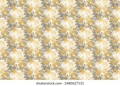 pattern of summer flowers. Floral simple diagonal seamless background for textile or book covers, manufacturing, wallpapers, print, gift wrap and scrapbooking. Trendy colors