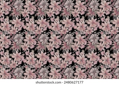 pattern of summer flowers. Floral simple diagonal seamless background for textile or book covers, manufacturing, wallpapers, print, gift wrap and scrapbooking. Trendy colors