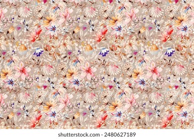 patrón de flores de verano. Fondo sin costura diagonal simple floral para cubiertas de textiles o libros, manufactura, Fondos de pantalla, impresión, envoltura de regalo y scrapbooking. Colores de moda