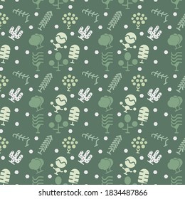 Pattern of summer mood and tree