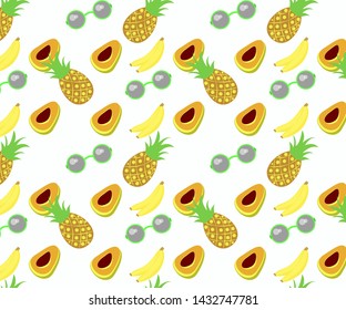 pattern summer party in sunglasses