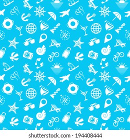 pattern with summer symbols