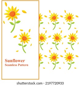 Pattern Sunflower Background Abstract Printable