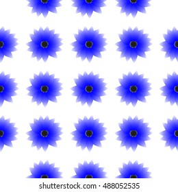 The pattern of the sunflower-like colors for the background