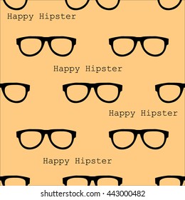 Pattern with sunglasses