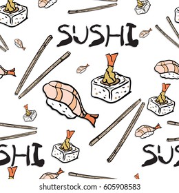 pattern sushi background