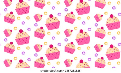 Pattern of a sweet treat vector