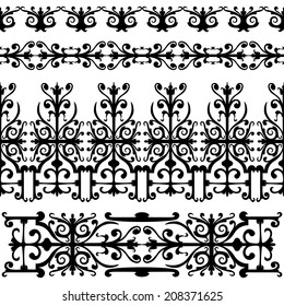 Pattern, swirling decorative elements.