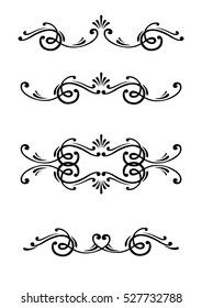pattern of swirls black on white background
