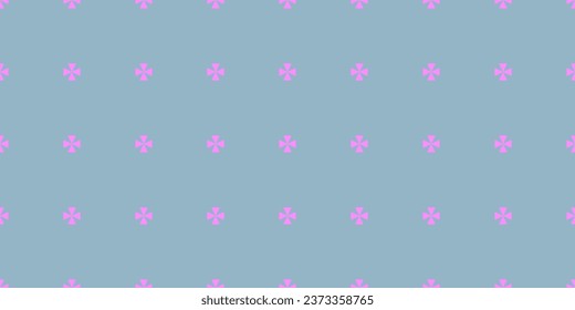pattern symbol cross seamless pink blue