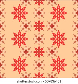  The pattern with the symbol of the New Year and Christmas of the snowflake. of the snowflake.