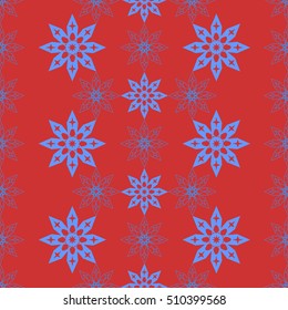  The pattern with the symbol of the New Year and Christmas of the snowflake. of the snowflake.