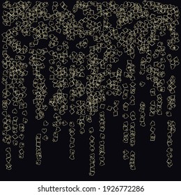 Pattern with symbols of gambling. Colored illustrations with hearts, spades, clubs, diamonds. Template for advertising parties, events in Vegas. 