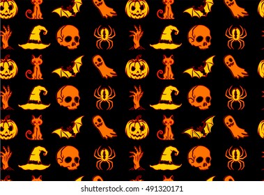 Pattern symbols of halloween