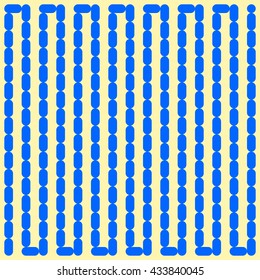 Pattern with symmetric geometric ornament. Blue curve abstract background. Ornament picture wallpaper. Vector illustration 