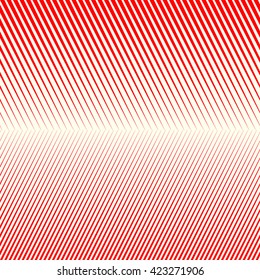 Pattern with symmetric geometric ornament. Bright red white sharp lines abstract background. Vector illustration
