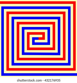 Pattern with symmetric geometric ornament. Colored abstract background. Ornament picture wallpaper. Vector illustration