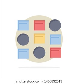 Pattern, System, Data Science, Pattern System Abstract Circle Background Flat color Icon. Vector Icon Template background