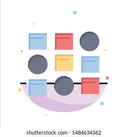 Pattern, System, Data Science, Pattern System Business Logo Template. Flat Color. Vector Icon Template background