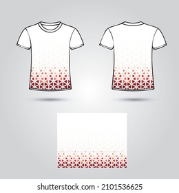 Pattern T shirt design white and colorful