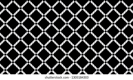 Pattern of tablecloths in black and white.Fabric Texture Background.Vector illustration.-EPS-10