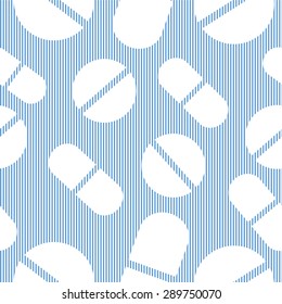 Pattern of tablets, pills, capsules. medical concept pattern. Backgrounds  medical concept.