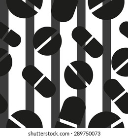 Pattern of tablets, pills, capsules. medical concept pattern. Backgrounds  medical concept.